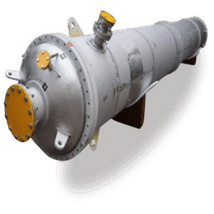 Stainless steel shell and tube heat exchanger manufactured by Tecnicon Engineering in Ahmedabad Gujarat